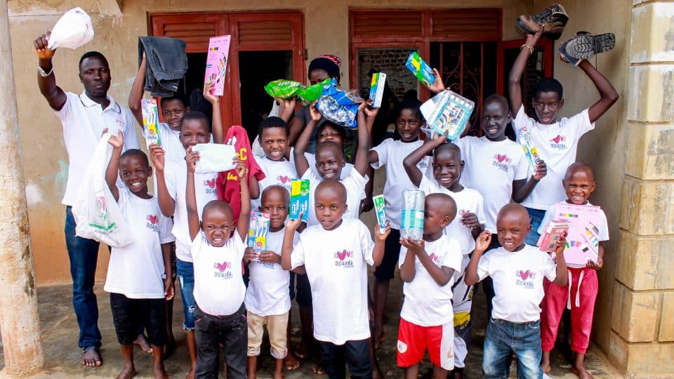 LUF children with school supplies